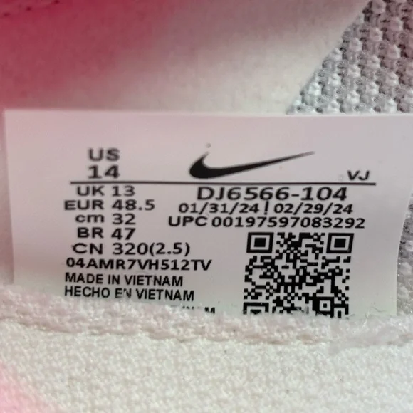 Nike ZoomX 🔥 Streakfly Men's Running Shoes White/Vivid Grape DJ6566-104 Sz 12.5 - Picture 10 of 10